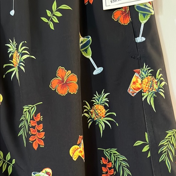 Weekenders Black and Orange Swim Trunks Vibrant Design - Picture 5 of 8